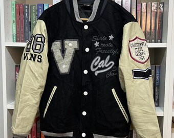 ジャケット・アウター 00s Vans scull varsity stadium jacket 00s Vans scull varsity stadium jacket - メルカリ