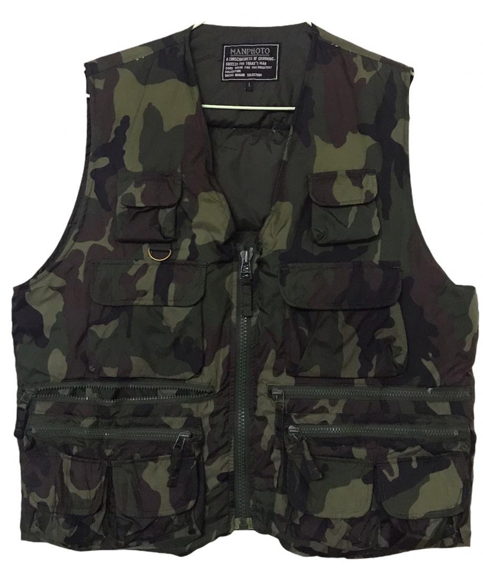 Vintage Military Camo Tactical Utilities Puffer Vest Large Etsy