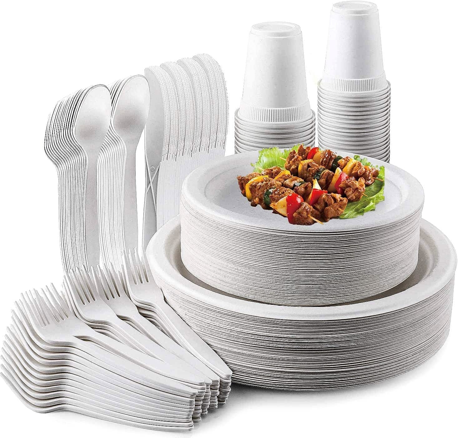 Ability One - Paper & Plastic Cups, Plates, Bowls & Utensils; Flatware  Type: Paper Plate - 78500493 - MSC Industrial Supply