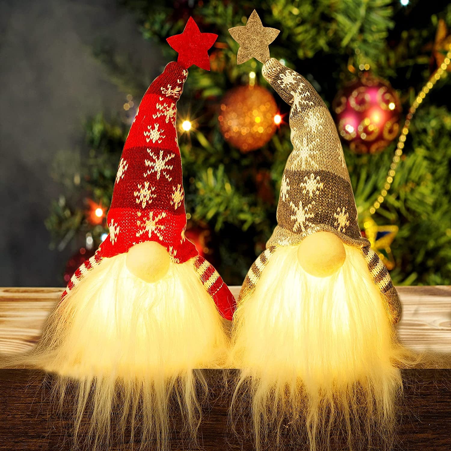 Handmade Swedish Tomte Gnomes Plush Scandinavian Santa Elf Lighted Table Home Decor Ornaments Set of 4 Gnome Christmas Hanging Ornaments with LED Lights Christmas Tree Hanging Decoration Handmade Swedish Tomte Gnomes Plush Scandinavian Santa Elf Lighted Table Home Decor Ornaments Set of 4 Gnome Christmas Hanging Ornaments with LED Lights Christmas Tree Hanging Decoration