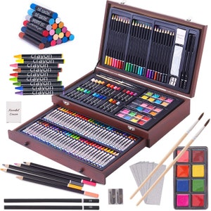 GetUSCart- 143 Piece Deluxe Art Set, Artist Drawing&Painting Set
