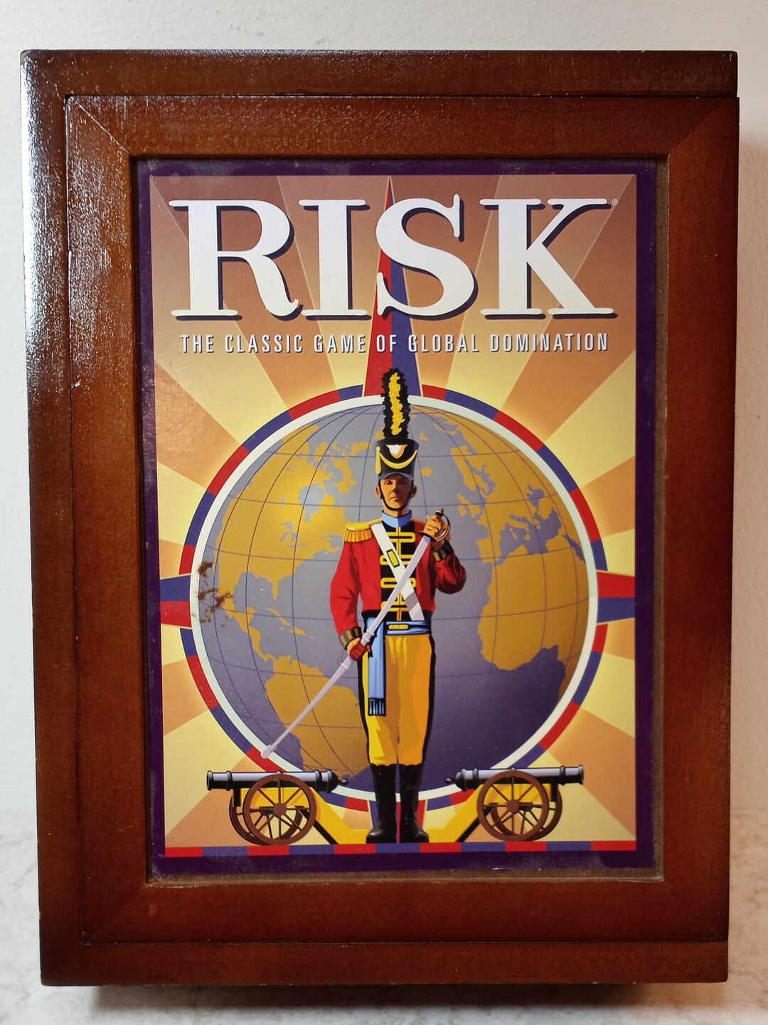Risk Board Game. Vintage Risk Bookshelf Edition. Handy Wood Etsy
