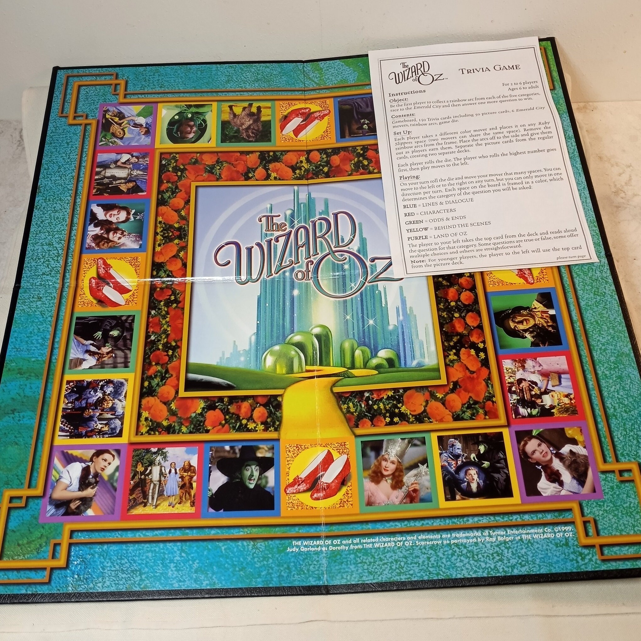 Wizard of Oz Trivia Game in Sturdy Colorful Metal Box. Trivia Etsy