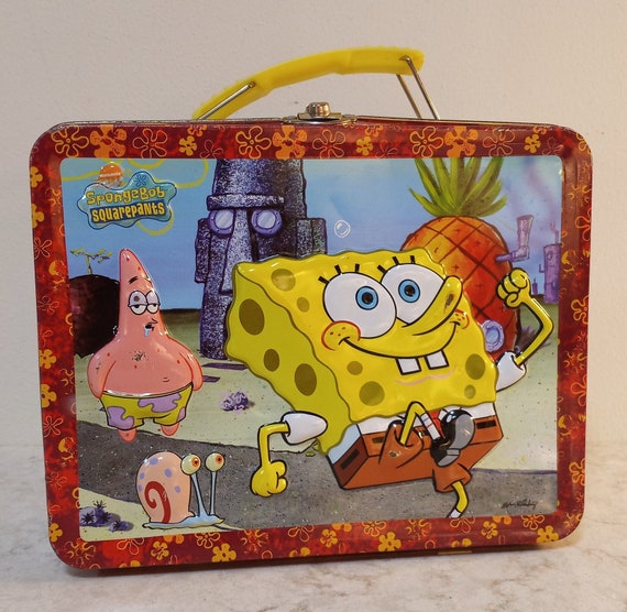 Spongebob Squarepants Collectible Metal Lunchbox. 