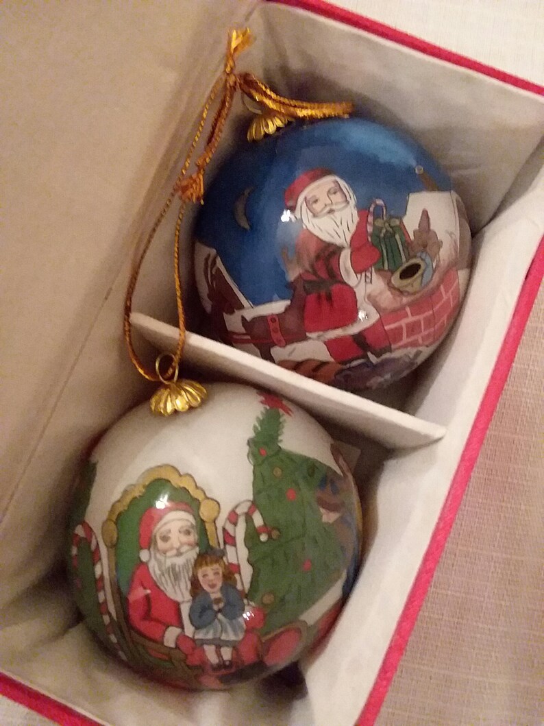 Li Bien Glass Christmas Ornament Unique Ornaments Hand Paint