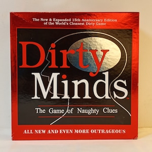 Dirty Minds game. The game of naughty clues. Remember, nothing is as dirty as it seems.