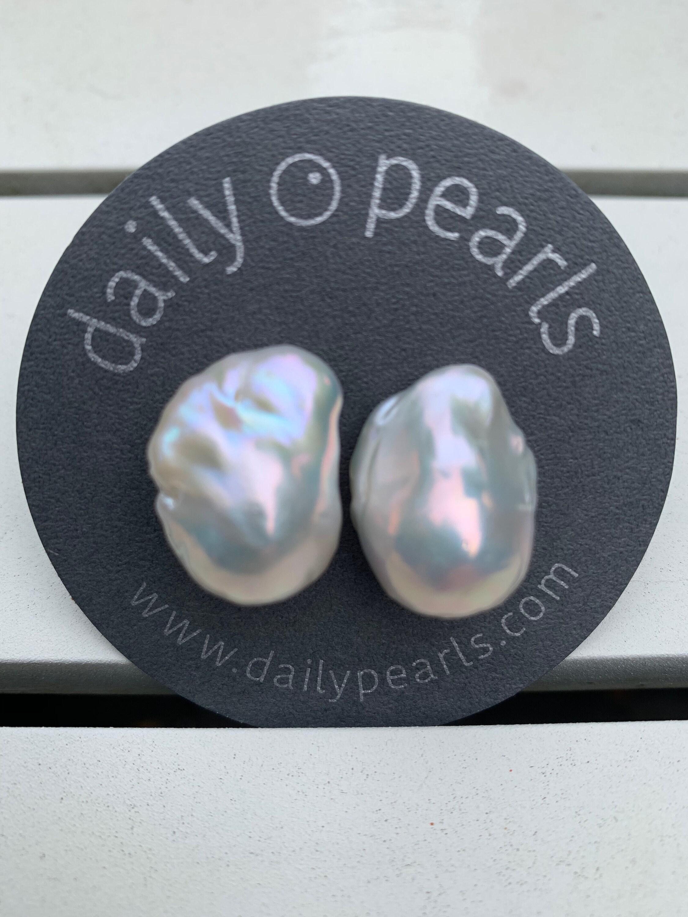 Pearl Globe Studs- 20mm