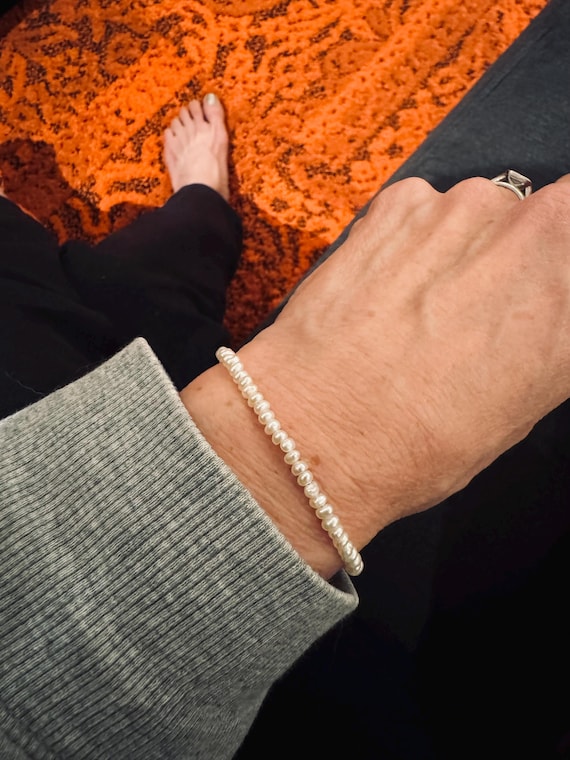 Tiny Freshwater Pearl Bracelet, Charming and Sweet