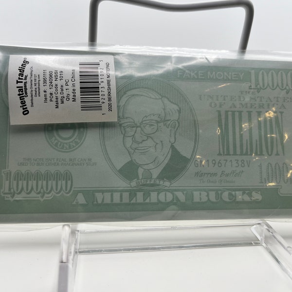 Berkshire Hathaway Notepad - A Million Bucks (Warren Buffett)