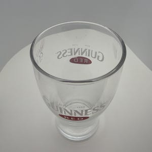 Guinness Red (Estd 1759) - Half Pint Collectible Vintage Barware Glass (Rare) image 4