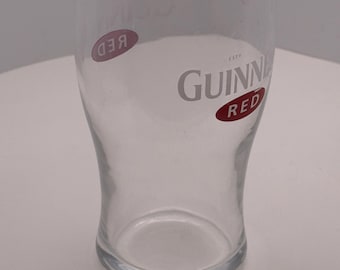 Guinness Red (Estd 1759) - Half Pint Collectible Vintage Barware Glass (Rare)
