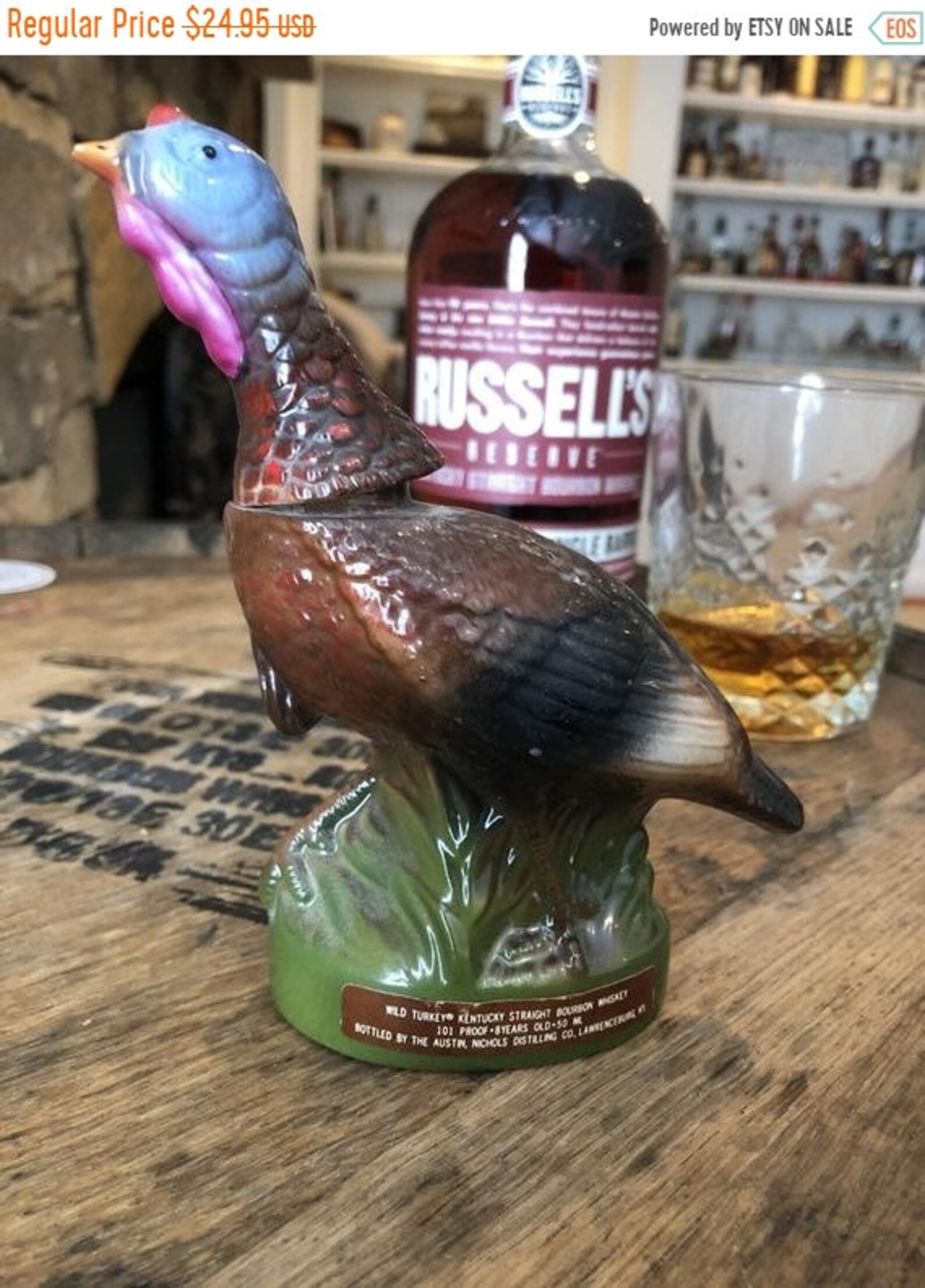 VENTE Wild Turkey Mini Decanter Etsy