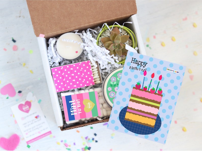 Birthday Gift Box Happy Birthday Gift Birthday Gift For Etsy