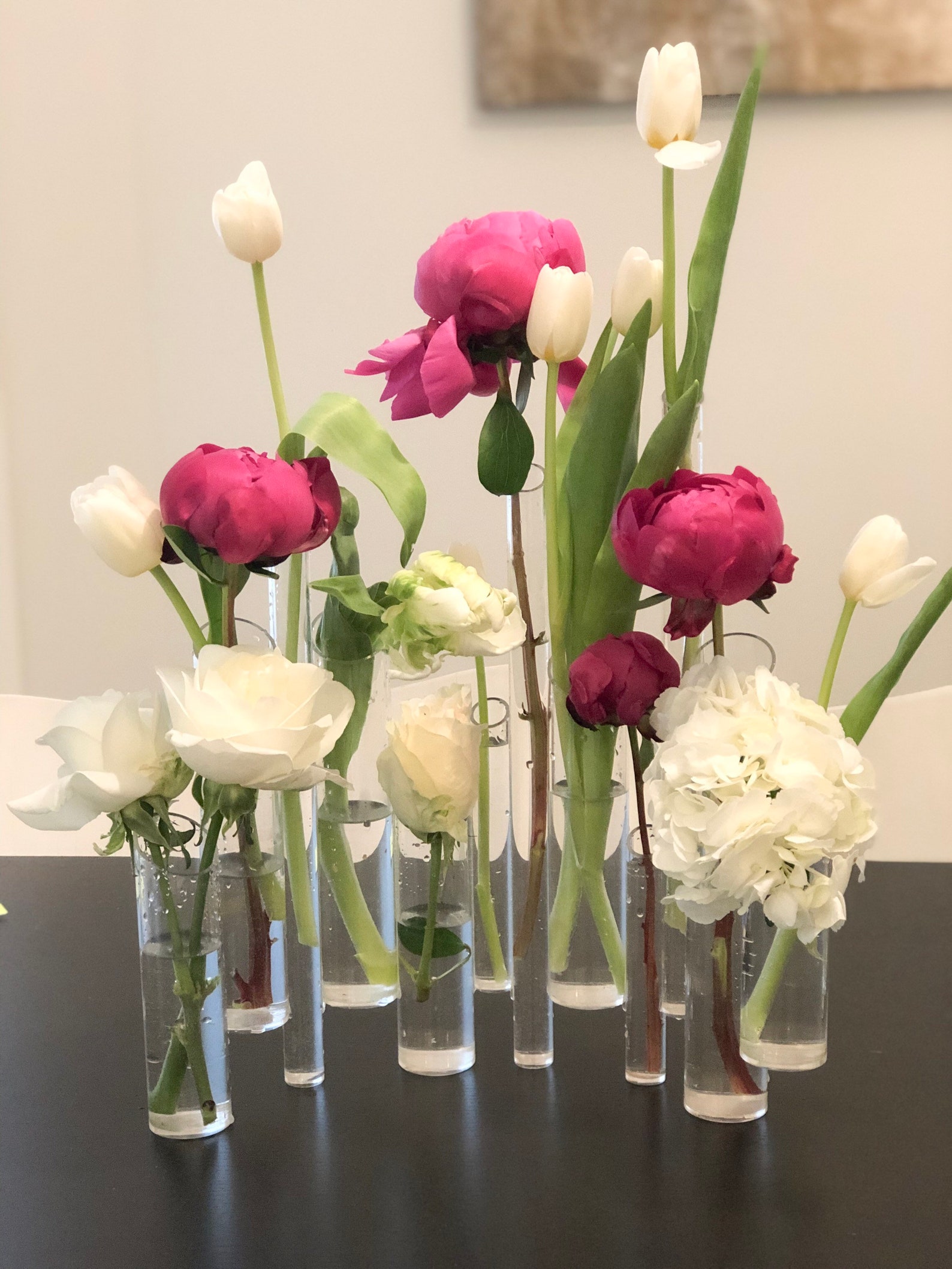 Acrylic Tube Vase Dried flower Vase Modern vase Contemporary Etsy