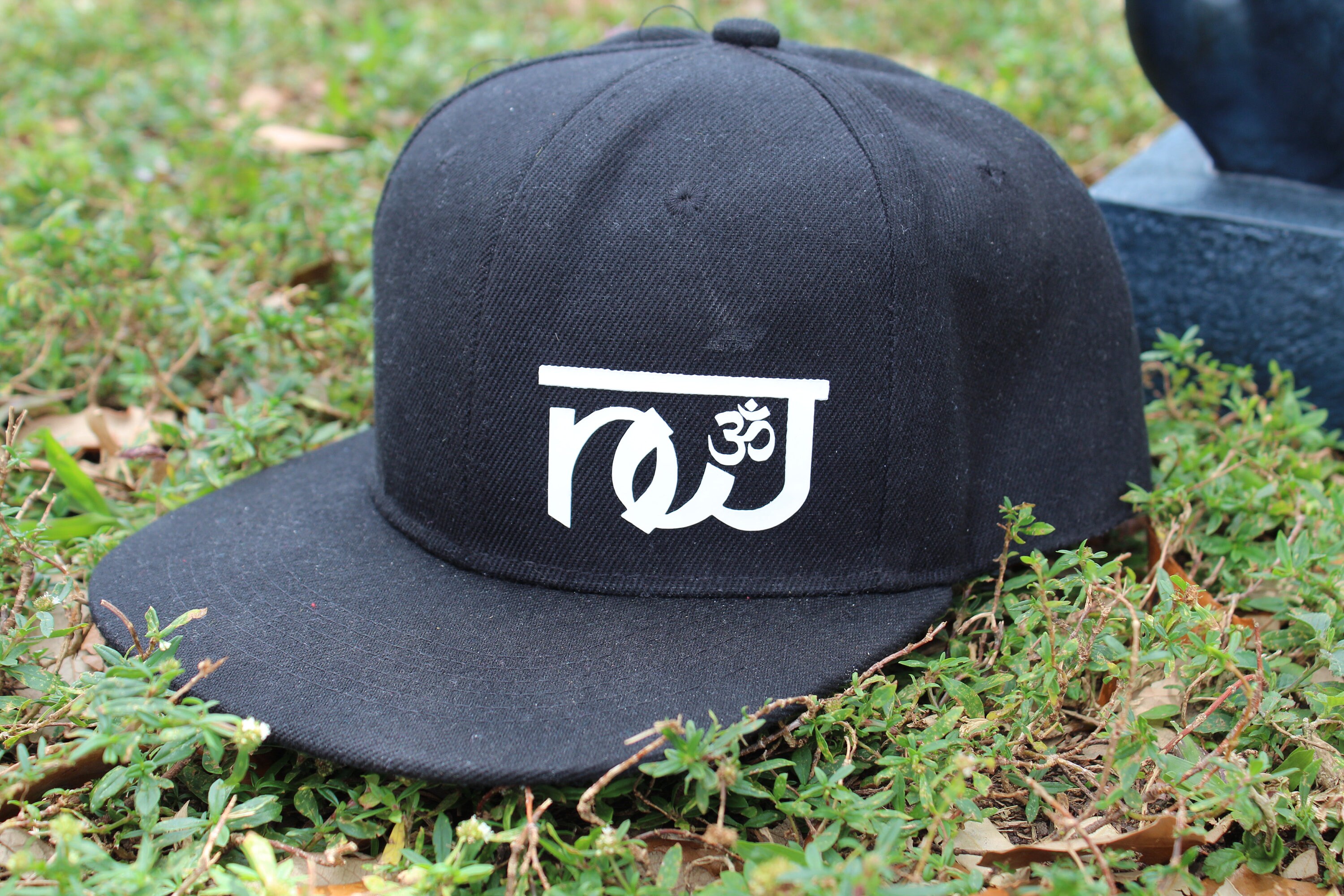 nw black unisex handmade cap for men women om namaste etsy etsy