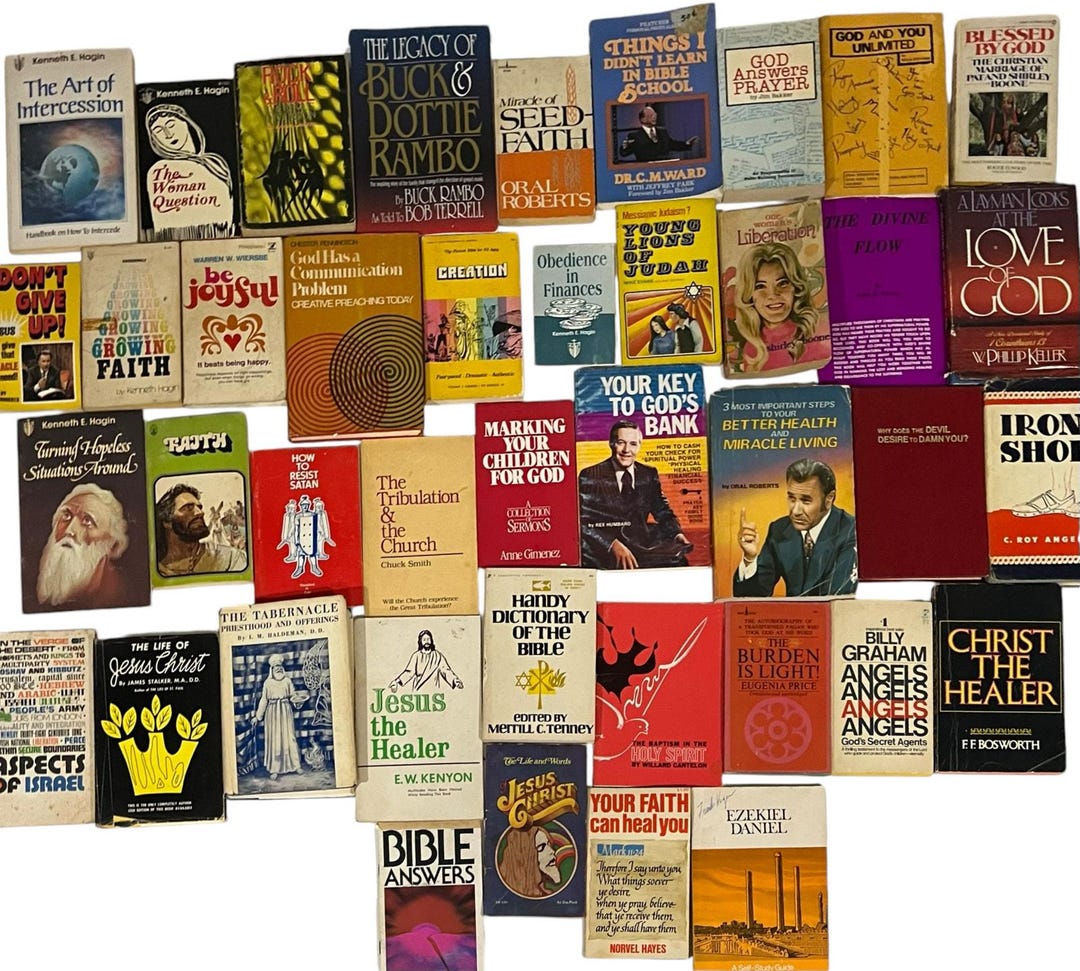 Christian Nonfiction Book and Pamphlet Lot of 40 Evangelical Vintage ...