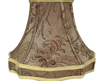 Par de pantallas para lámparas Royal Designs Inc., 2 pantallas cuadradas con esquinas recortadas, color marfil, 30 cm (12 pulgadas)