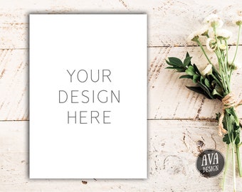 Download Rustic Mockup Wedding Stationery Mockup Flatlay 5x7 Card Mockup Invitation Mockup Jpeg Png Digital File Commercial Use Free Photoshop Psd Mockups Template PSD Mockup Templates