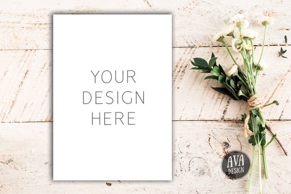 Rustic Mockup Wedding Stationery Mockup Flatlay