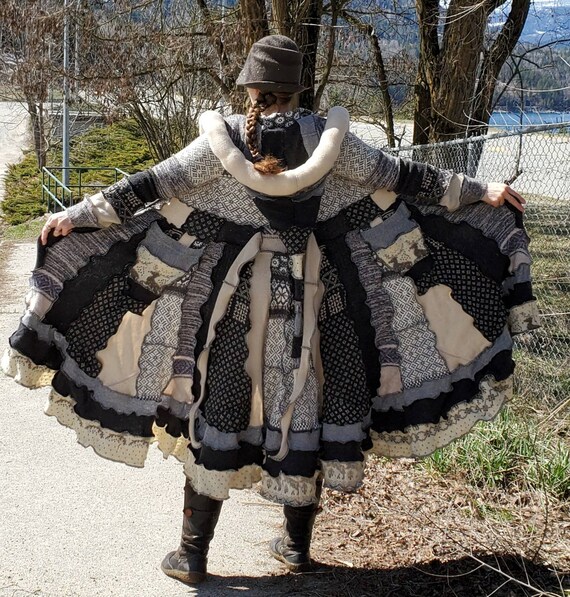 Recycled sweater coat new arrivals