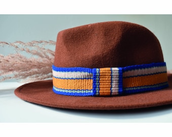 Hat strap, handwoven