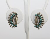 Vintage Zuni Needlepoint Earrings