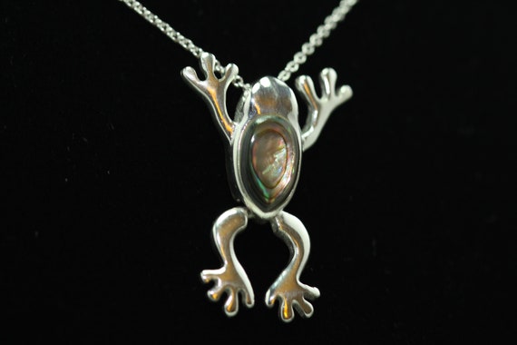 Frog Prince - Abalone Shell Pendant - image 1