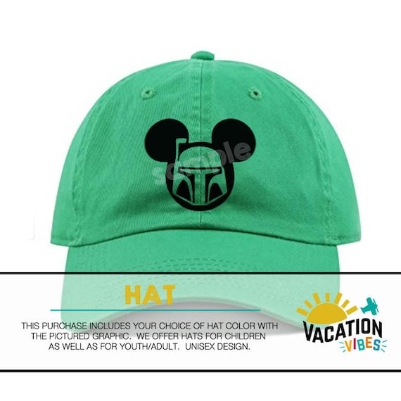 Mickey Star Wars Disney Hat Toddler Boy or Girl Kids Disneyland Hat Boba  Fett Disney Mickey Baseball Cap Bday Gift Adult Starwars Hat Kids
