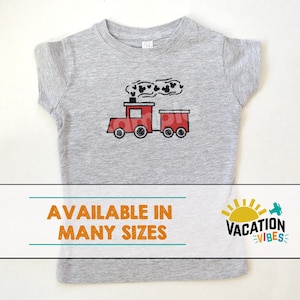 Kids Mickey Mouse Train Shirt Boy/Girl - Toddler Boy or Girl Disney Mickey Head Train Tee - Trendy Disneyland tshirts - Baby Bodsyuit - Gift