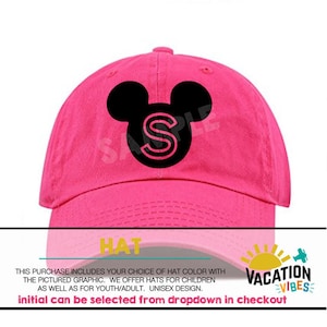 Mickey Disney Hat Kids Personalizzato Bambino Bambino Ragazza Topolino Testa Baseball Berretto Personalizzato Disneyland Cappello Trendy Disney Bday Regalo