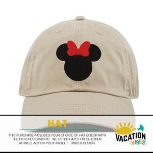 Minnie Mouse Disney Hat Kids Toddler Girl Minnie Mouse Head Baseball Cap Disneyland Trendy Disneyland Minnie Hat Girl Disney Birthday Hat