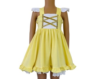Belle Dress Princess Belle Tutu Dress Belle Costume Beauty Etsy