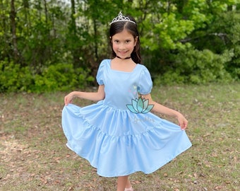 Cinderella deluxe dress, Cinderella birthday dress, Cinderella twirl dress, Mom & Me princess dress, Cinderella girls dress, gift for girls