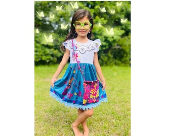 Mirabel dress, Encanto inspired dresses, Mirabel dress, Isabela, Encanto dress, Encanto birthday dress, Gift for girls