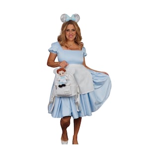 Vestido de Bella, vestido azul de la Princesa Bella, vestido de princesa adulta, vestido de Bella para mujer, vestido Disneybounding, La Bella y la Bestia
