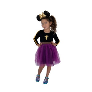 Prinzessin Anna Kleid, Anna Reisekleid, Gefrorene Geburtstagskleid, Anna Kleinkind Kleid, Gefrorene Mädchenkleid, Mausohren, Geschenk für Mädchen