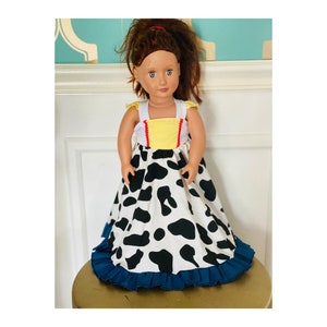 Jessie Toy Story 18-inch Doll dress, Woody doll dress, Woody Jessie doll dress, Gift for girls