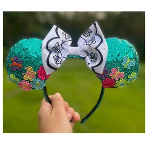 Encanto Mirabel inspired Mouse ears, Mirabel headband, Encanto inspired sequins headband, Gift for her