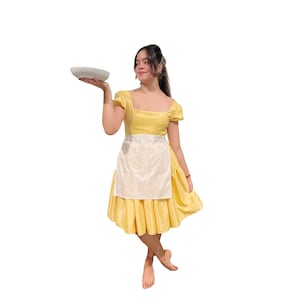 Tiana waitress dress, Princess Tiana dress, Princess adult dress, Tiana waitress costume, Tiana Disneybounding dress, Tiana yellow dress