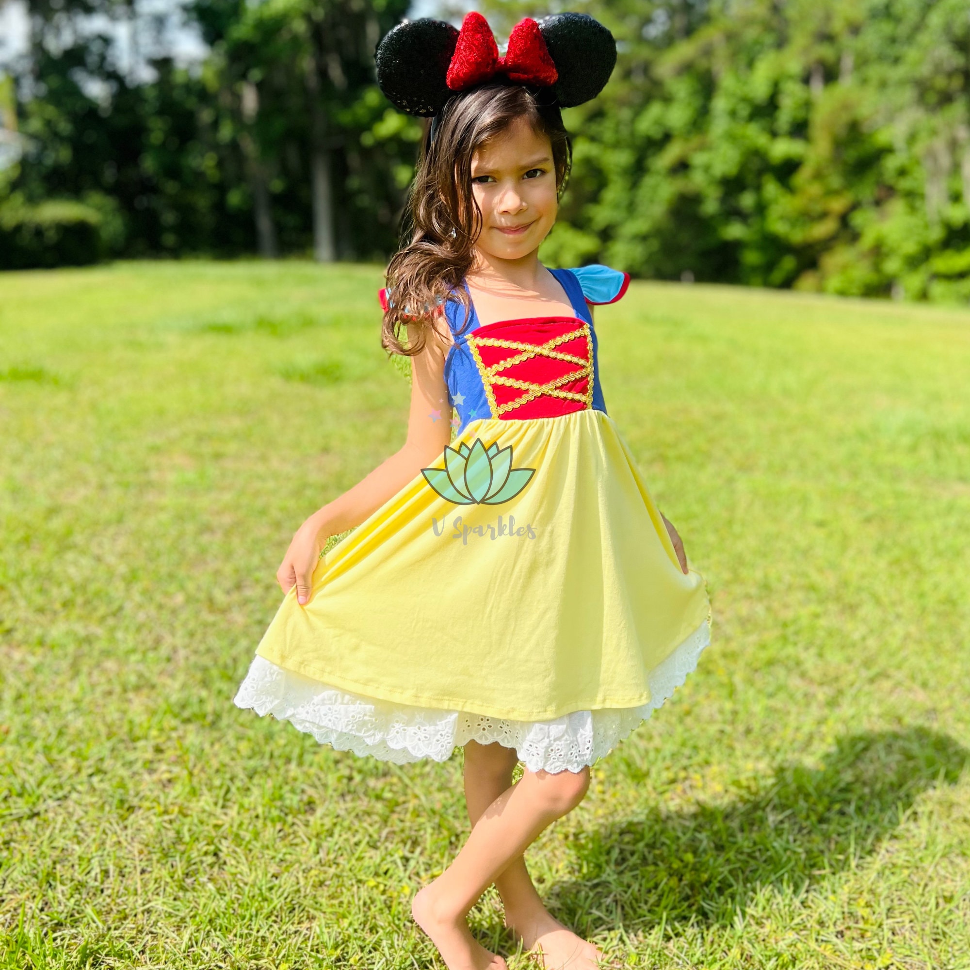 Snow White dress, Princess dress, Snow White toddler dress, Gift for girls, Birthday dress, Princess dress
