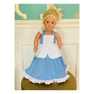 Cinderella Puppenkleid, Cinderella 18 Zoll Puppenkleid, Cinderella Kleid, Geschenk für Mädchen, Weihnachtskleid
