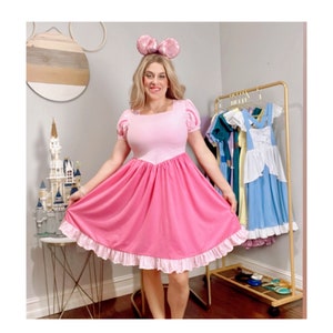 Dornröschen Kleid für Erwachsene Prinzessin Aurora pinkes Kleid für Erwachsene Prinzessinnenkostüm