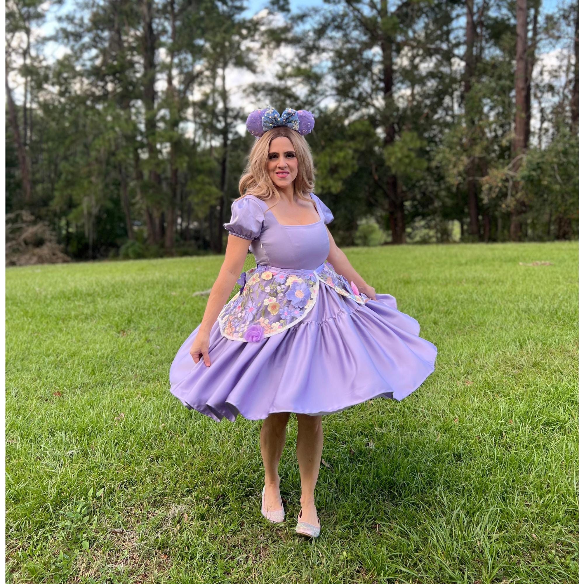 Rapunzel Inspired Dress: Women's Princess Apron Dress for