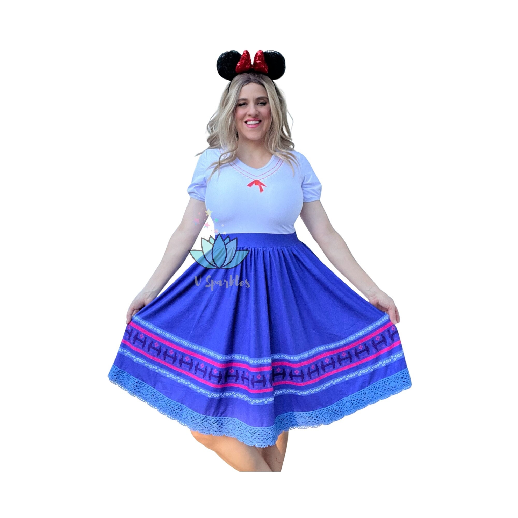 Mirabel Encanto Costume Dress Disney Bounding Cosplay Halloween Dress Abito  senza maniche per bambini -  Italia