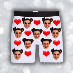 Personalised Boxer Shorts, Funny Boxers for Men, Valentines Day