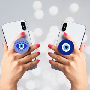 Evil Eye Emoji Phone Grip Personalized Customizable Gift