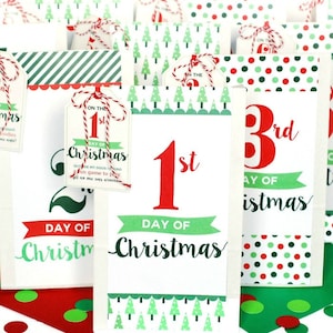 Christmas Countdown, 12 Days of Christmas, Neighbor Gift, Digital Product, Christmas Advent, Christmas Activity, Random Act of Kindness image 1