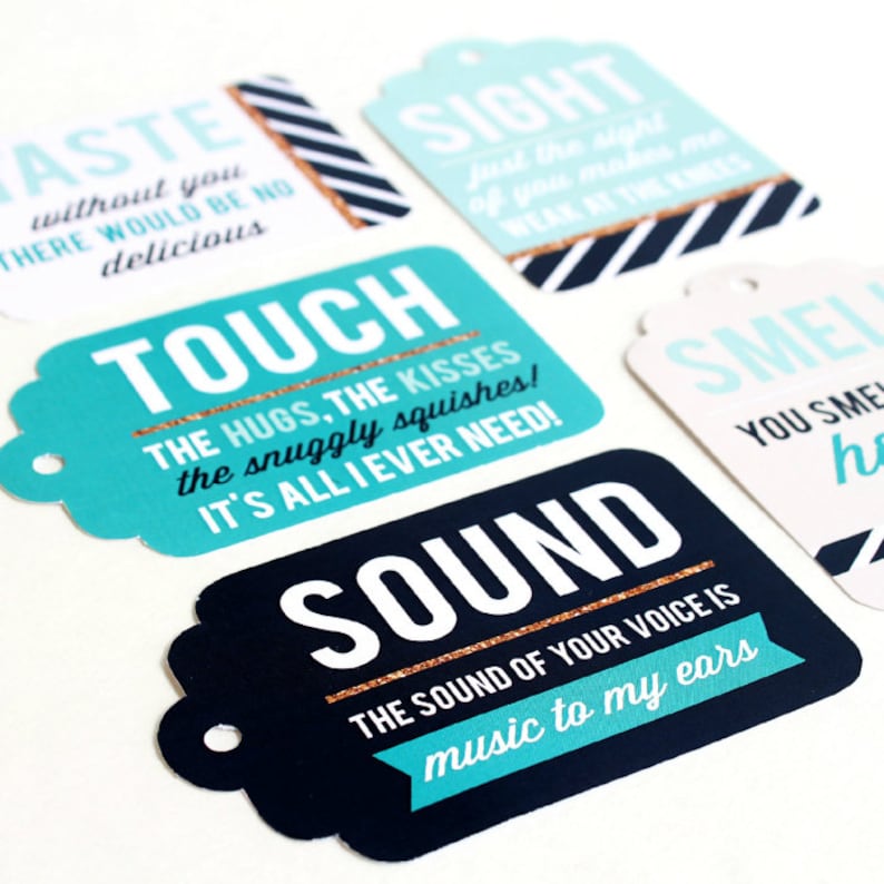 5 Senses Gift, Gift for Him, Anniversary Gift, Birthday Gift, Digital