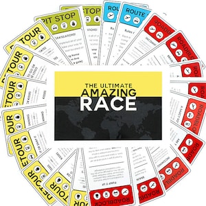 Amazing Race Game, Group Date Idea, Family Gathering Idea, Digital Product, Party Games