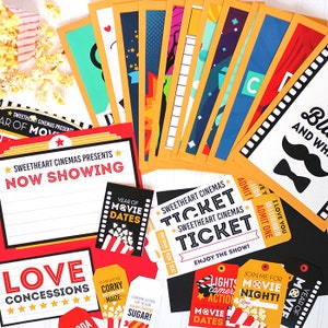 Movie Date Nights, Movie Party Kit, Cinema Dates, Concession Printables, Instant Download, Family Fun, Date Night Ideas, Gift Idea